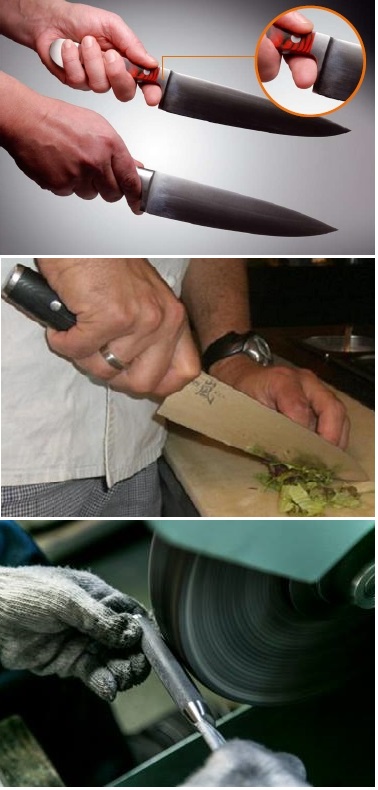 סכינים במבנה מאוזן להפליא, ידיות אחיזה נוחות ותהליך ייצור פרטני