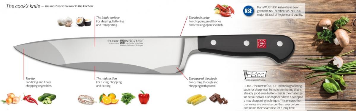 המבנה של סכין שף