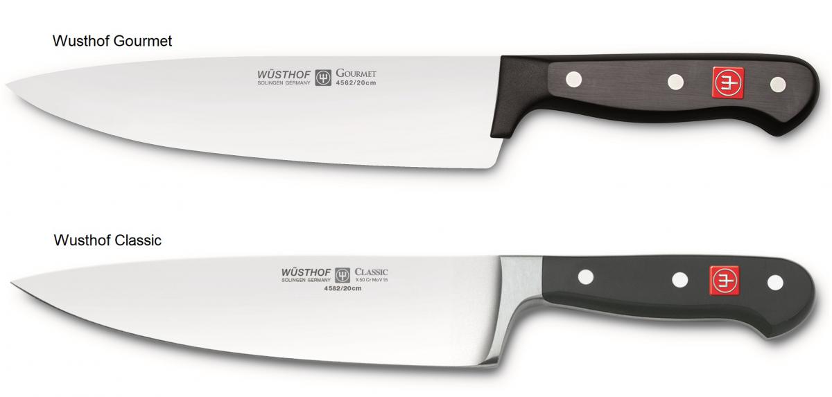 סכין שף מסדרת Gourmet וסדרת Classic