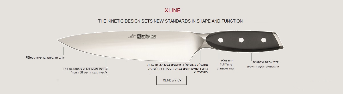 תיאור ותכונות סכיני סדרת xline של ווסטהוף דרייצק