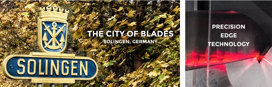שלט כניסה לסולינגן - בירת ייצור הסכינים העולמית מגרמניה