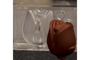 תבנית פוליקרבונט 3D ורד פרלינים שוקולד